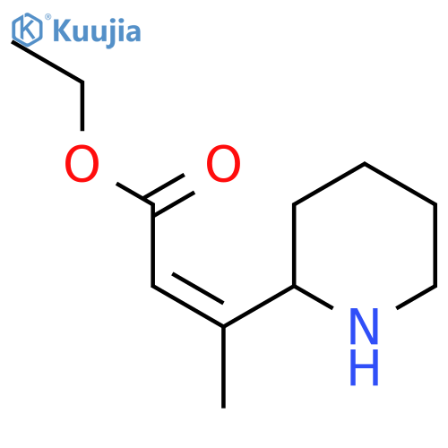 ethyl (2Z)-3-(piperidin-2-yl)but-2-enoate structure