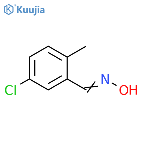 (E)-5-chloro-2-methylbenzaldehyde oxime structure