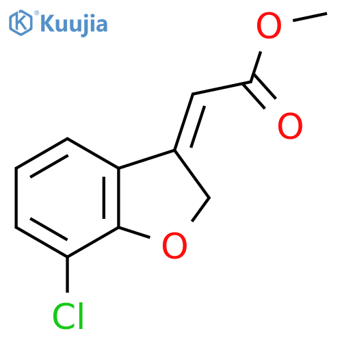 methyl 2-(3Z)-7-chloro-2,3-dihydro-1-benzofuran-3-ylideneacetate structure