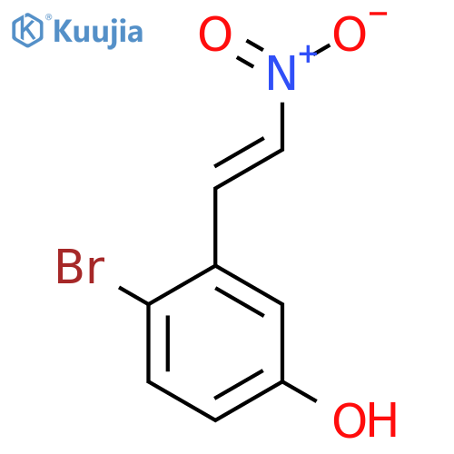 4-bromo-3-(2-nitroethenyl)phenol structure