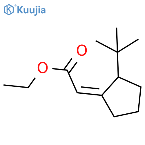 ethyl 2-(1Z)-2-tert-butylcyclopentylideneacetate structure