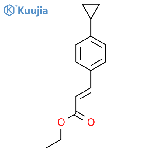 ethyl (2E)-3-(4-cyclopropylphenyl)prop-2-enoate structure