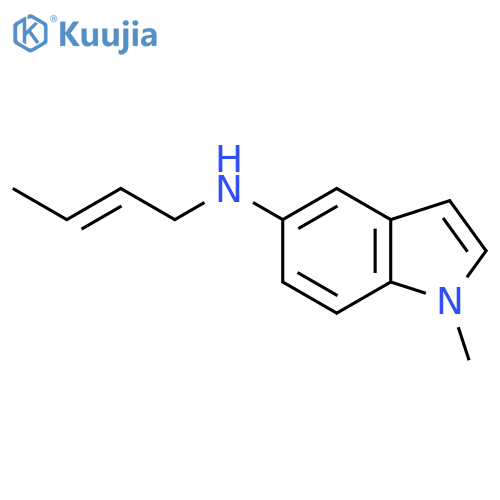 N-(but-2-en-1-yl)-1-methyl-1H-indol-5-amine structure