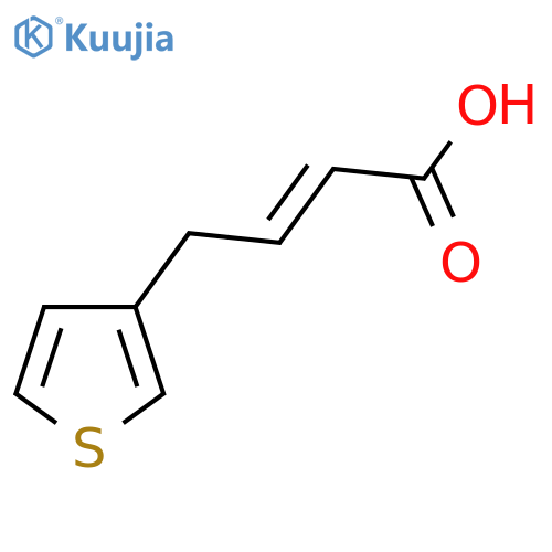 (2E)-4-(thiophen-3-yl)but-2-enoic acid structure