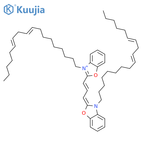 Benzoxazolium, 3-(9Z,12Z)-9,12-octadecadien-1-yl-2-[3-[3-(9Z,12Z)-9,12-octadecadien-1-yl-2(3H)-benzoxazolylidene]-1-propen-1-yl]- structure