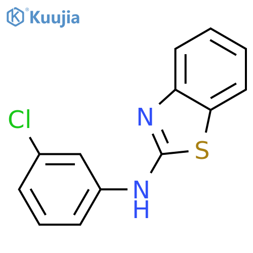 N-(3-chlorophenyl)-1,3-benzothiazol-2-amine structure