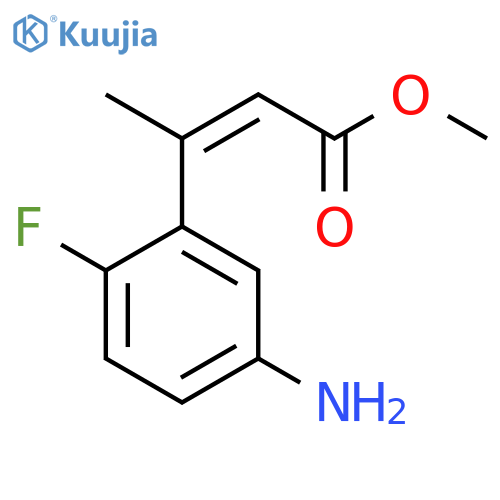 methyl (2Z)-3-(5-amino-2-fluorophenyl)but-2-enoate structure