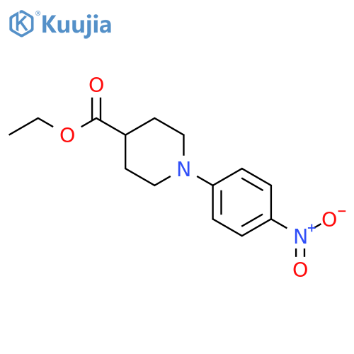 Ethyl 1-(4-nitrophenyl)-4-piperidinecarboxylate structure