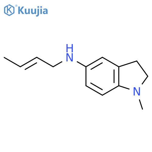N-(but-2-en-1-yl)-1-methyl-2,3-dihydro-1H-indol-5-amine structure