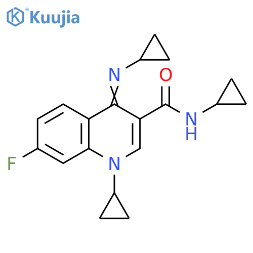 3-Quinolinecarboxamide,N,1-dicyclopropyl-4-(cyclopropylimino)-7-fluoro-1,4-dihydro- structure