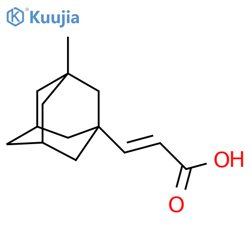 (2E)-3-(3-methyladamantan-1-yl)prop-2-enoic acid structure