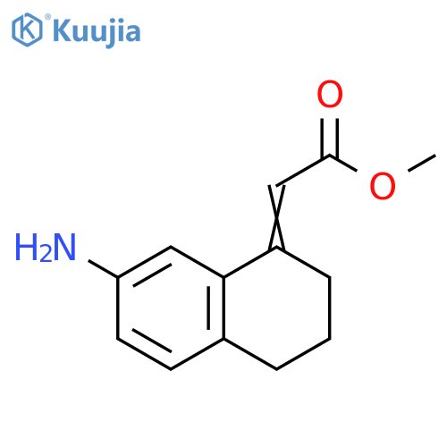 methyl 2-(1Z)-7-amino-1,2,3,4-tetrahydronaphthalen-1-ylideneacetate structure