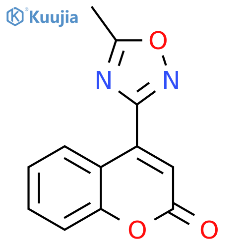 2H-1-Benzopyran-2-one, 4-(5-methyl-1,2,4-oxadiazol-3-yl)- structure