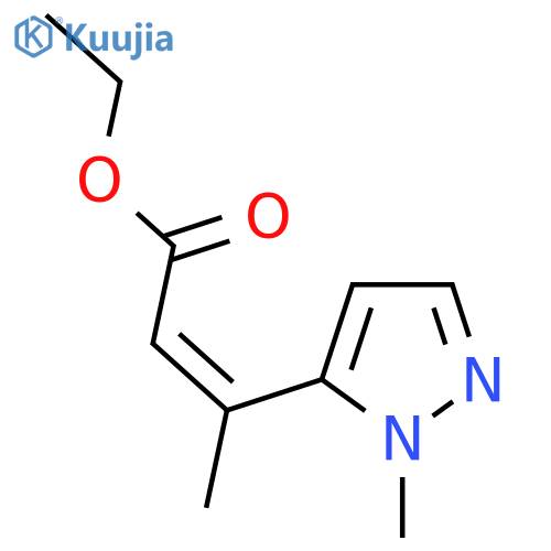ethyl (2Z)-3-(1-methyl-1H-pyrazol-5-yl)but-2-enoate structure