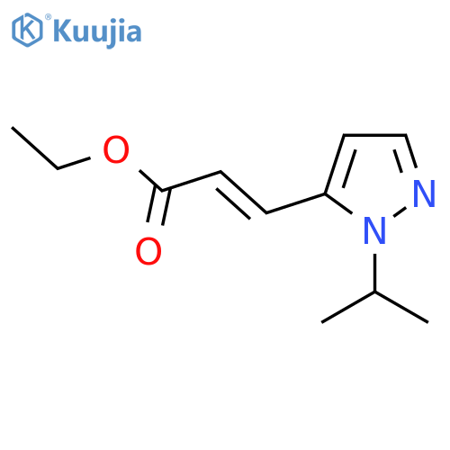 ethyl (2E)-3-1-(propan-2-yl)-1H-pyrazol-5-ylprop-2-enoate structure