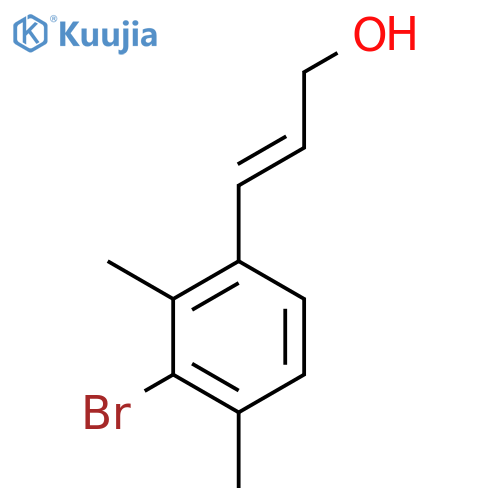3-(3-bromo-2,4-dimethylphenyl)prop-2-en-1-ol structure