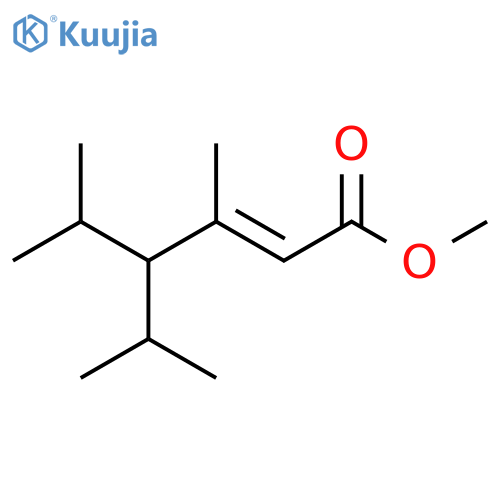 methyl (2E)-3,5-dimethyl-4-(propan-2-yl)hex-2-enoate structure