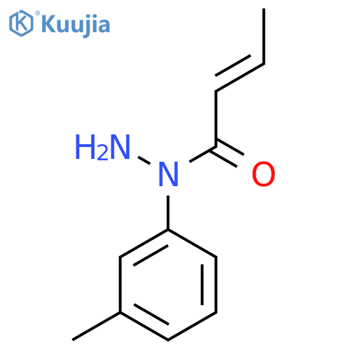 N-(3-methylphenyl)but-2-enehydrazide structure