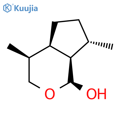 Cyclopenta[c]pyran-1-ol,octahydro-4,7-dimethyl-, (1R,4S,4aR,7S,7aR)- structure