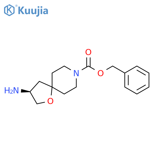 benzyl (3S)-3-amino-1-oxa-8-azaspiro[4.5]decane-8-carboxylate structure