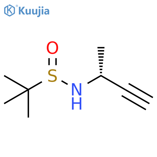 2-Propanesulfinamide, 2-methyl-N-[(1R)-1-methyl-2-propyn-1-yl]- structure
