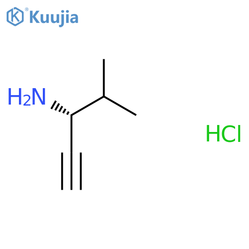 (3R)-4-Methylpent-1-yn-3-amine;hydrochloride structure