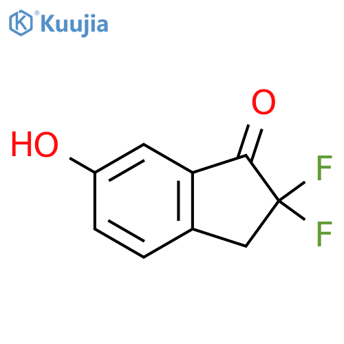 2,2-difluoro-6-hydroxy-3H-inden-1-one structure
