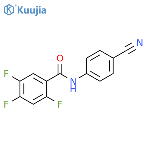 N-(4-Cyanophenyl)-2,4,5-trifluorobenzamide structure