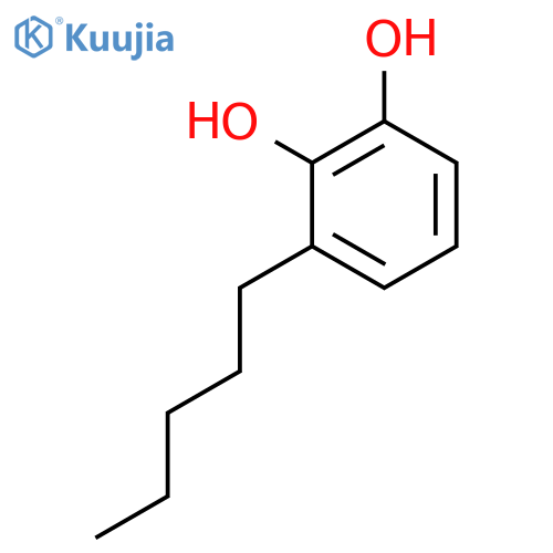 3-Pentyl-1,2-dihydroxy benzene structure