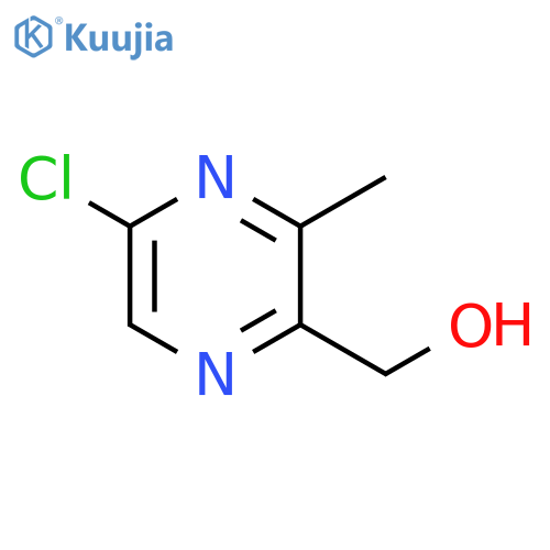 (5-chloro-3-methyl-pyrazin-2-yl)methanol structure