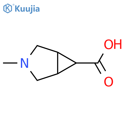 rel-(1R,5S,6r)-3-methyl-3-azabicyclo[3.1.0]hexane-6-carboxylic acid structure