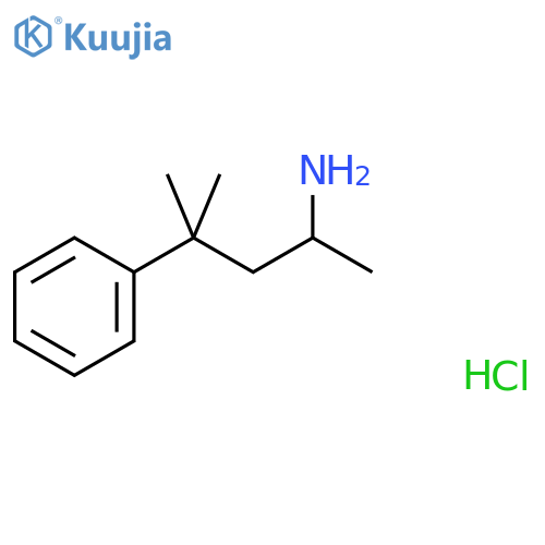 (1,3-dimethyl-3-phenylbutyl)amine hydrochloride structure
