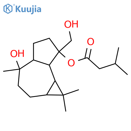 4,10,15-Aromadendranetriol; (1β,4α,5α,6β,7β,10β)-form, 4-O-(3-Methylbutanoyl) structure