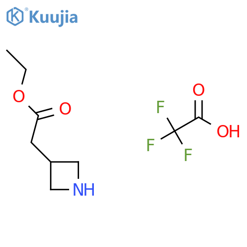 ethyl 2-(azetidin-3-yl)acetate trifluoroacetic acid structure