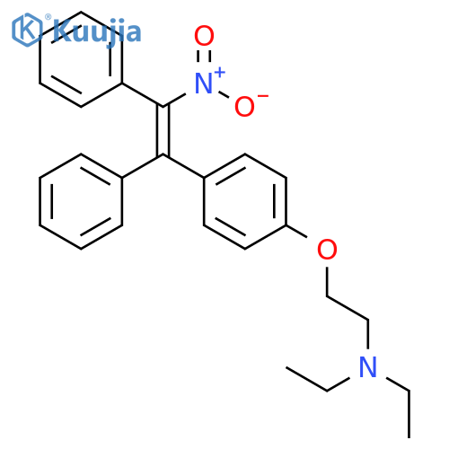1-(p-(2-(Diethylamino)ethoxy)phenyl)-1,2-diphenyl-2-nitroethylene citrate, (Z)- structure