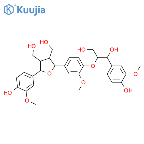Tetra-O-demethylsaucerneol; (7R,7'R,7''S,8S,8'S,8''S)-form, 9,9',9''-Trihydroxy, 3,3',3''-tri-Me ether structure