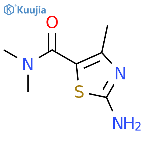 2-amino-N,N,4-trimethyl-1,3-thiazole-5-carboxamide structure