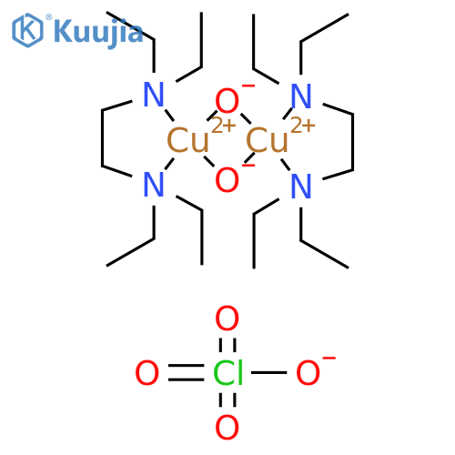 Dicopper;perchloric Acid;n,n,n',n'-tetraethylethane-1,2-diamine;dihydroxide structure