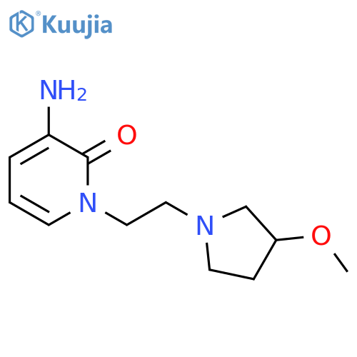 3-amino-1-[2-(3-methoxypyrrolidin-1-yl)ethyl]pyridin-2-one structure