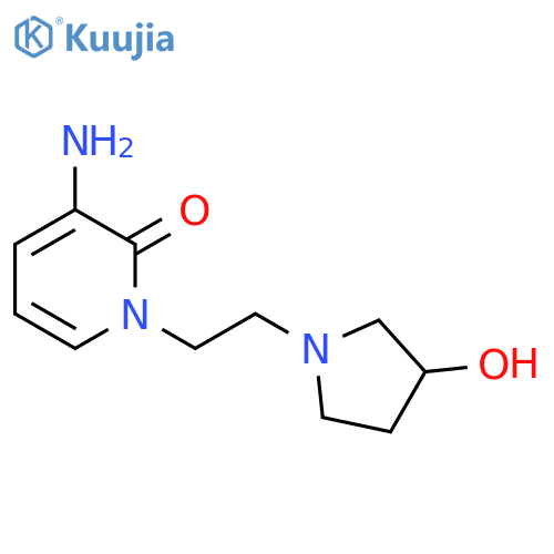3-amino-1-[2-(3-hydroxypyrrolidin-1-yl)ethyl]pyridin-2-one structure