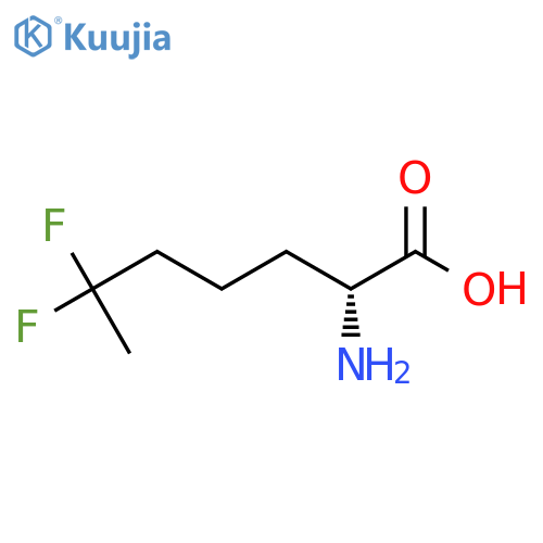 (2R)-2-amino-6,6-difluoroheptanoic acid structure