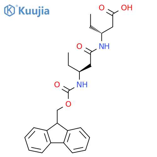 (3R)-3-(3S)-3-({(9H-fluoren-9-yl)methoxycarbonyl}amino)pentanamidopentanoic acid structure