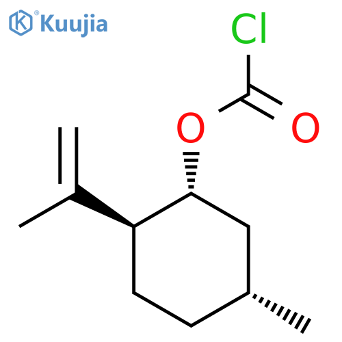(1R,2S,5R)-5-methyl-2-(prop-1-en-2-yl)cyclohexyl chloroformate structure