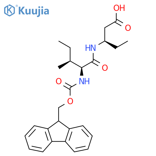 (3R)-3-(2S,3S)-2-({(9H-fluoren-9-yl)methoxycarbonyl}amino)-3-methylpentanamidopentanoic acid structure