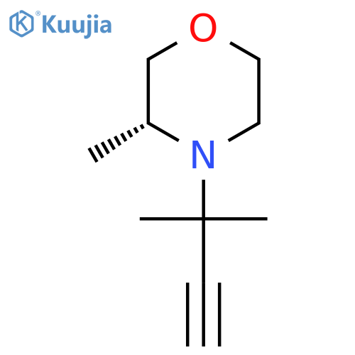 (3R)-3-methyl-4-(2-methylbut-3-yn-2-yl)morpholine structure