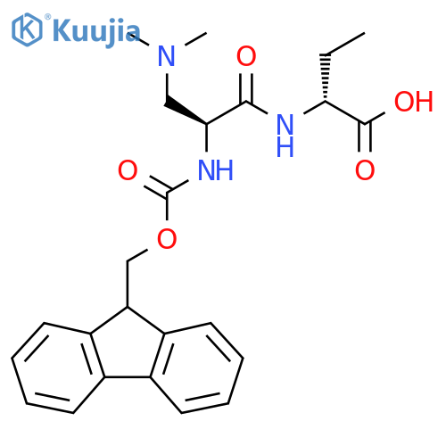(2R)-2-(2S)-3-(dimethylamino)-2-({(9H-fluoren-9-yl)methoxycarbonyl}amino)propanamidobutanoic acid structure