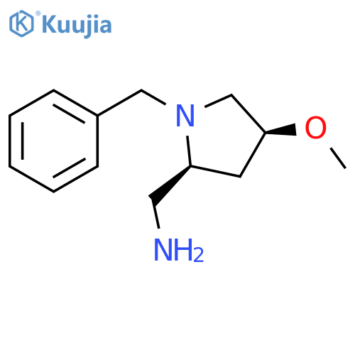 (2S,4S)-1-benzyl-4-methoxypyrrolidin-2-ylmethanamine structure