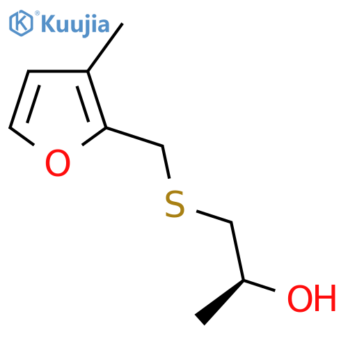 (2S)-1-{(3-methylfuran-2-yl)methylsulfanyl}propan-2-ol structure