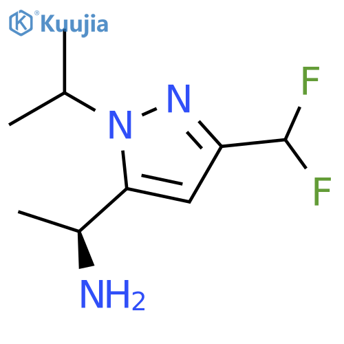(1S)-1-3-(difluoromethyl)-1-(propan-2-yl)-1H-pyrazol-5-ylethan-1-amine structure