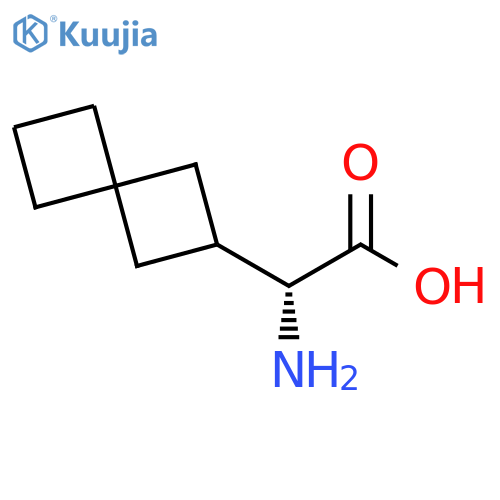 (2R)-2-amino-2-{spiro3.3heptan-2-yl}acetic acid structure
